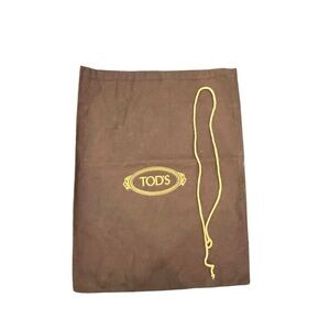 TOD'S Dust Bag Purse Handbag Shoes Storage Cover 12x15 Made In Italy Brown Cloth